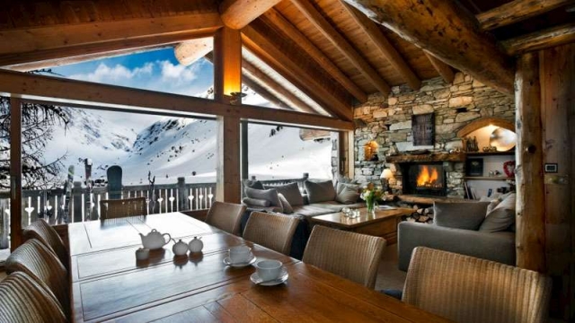 a luxury ski chalet
